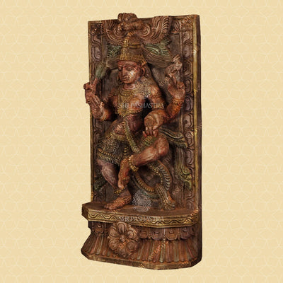 Handcrafted Rustic Colored Dancing Shivan