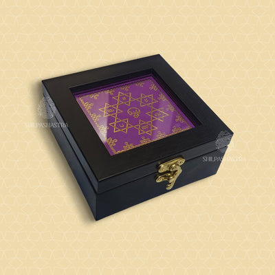 4x4 Inch Gold Foil Printed Jewel Box – Premium Jewellery & Gift Box