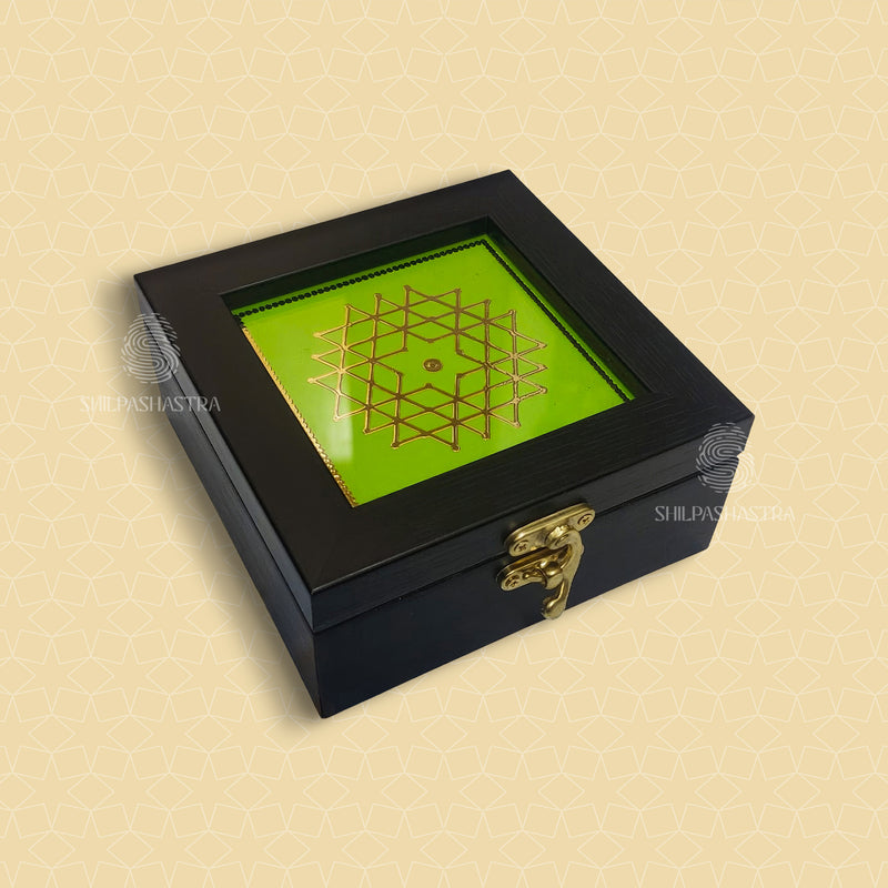4x4 Inch Gold Foil Printed Jewel Box – Premium Jewellery & Gift Box
