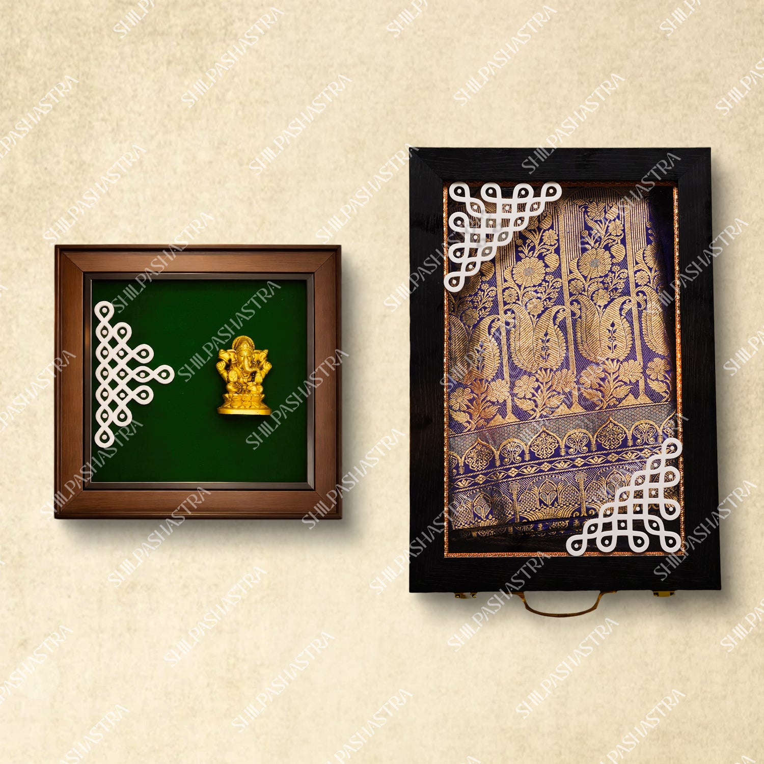 Heritage Saree Box & Ganesha Frame Combos – Traditional Gift Sets for Weddings & Home Décor