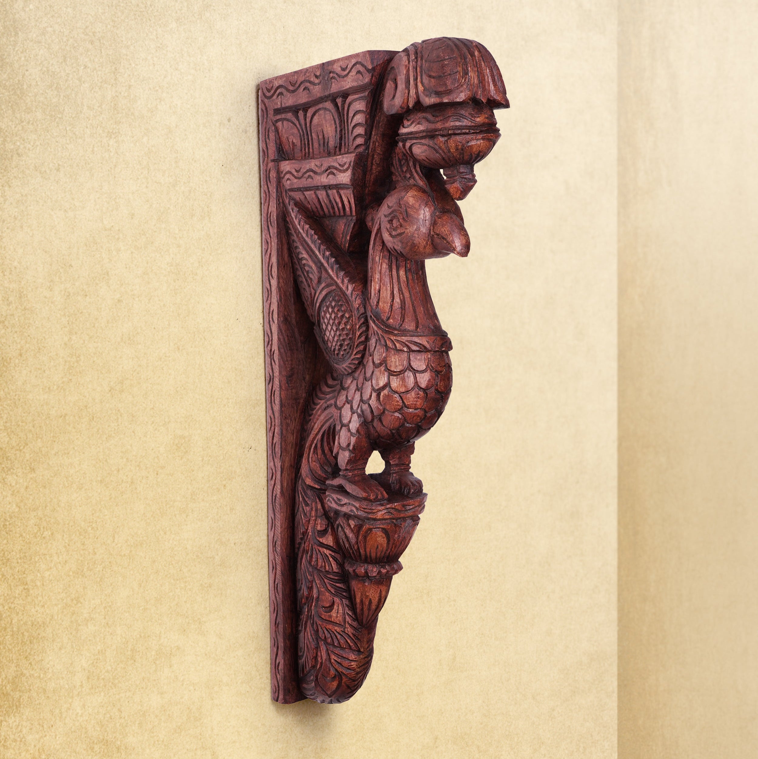 Shilpashastra_wood_scuplture_peacock