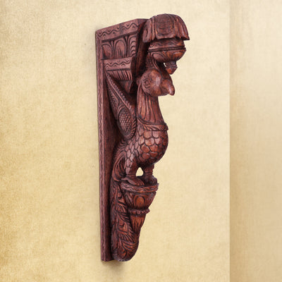 Shilpashastra_wood_scuplture_peacock
