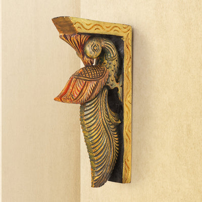 Shilpashastra_wood_scuplture_Parrot