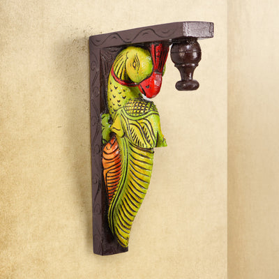 Shilpashastra_wood_scuplture_Parrot