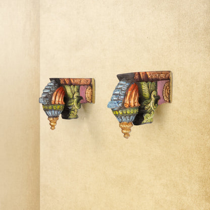 Shilpashastra_wood_scuplture_ Wooden Wall Brackets 