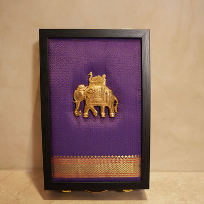 Premium Brass Ambari Wedding Saree Box | Traditional Bridal Gift Box 14x9