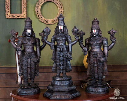 Kalyana Srinivasa Perumal Handcrafted Wooden Idol